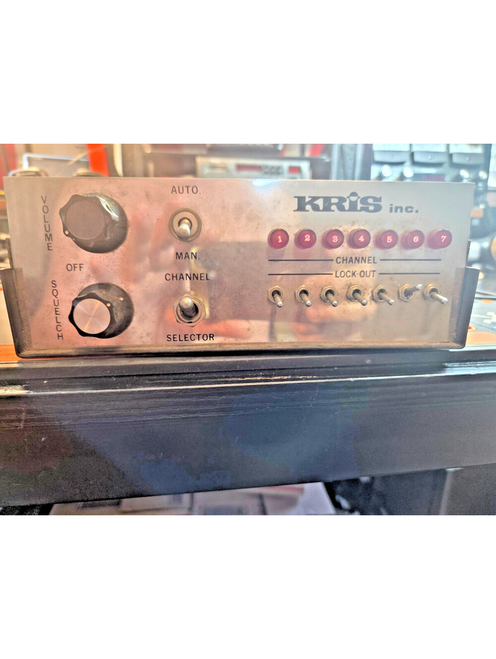 KRIS INC. Vintage 8 Channel Scanner, Front Panel ONLY